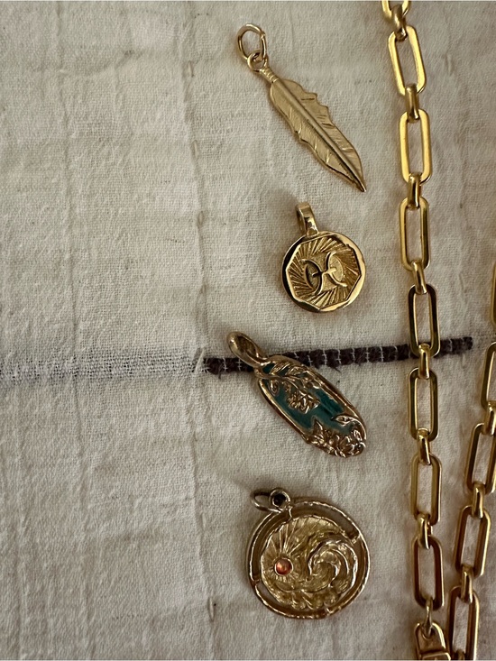 Air and Anchor Jewelry - Gold Charm Charm Necklace